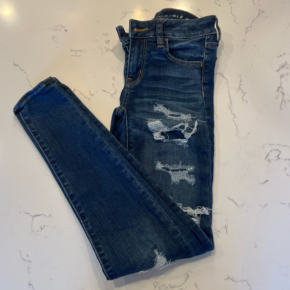American Eagle High-Rise Next Level Stretch Skinny Jeans